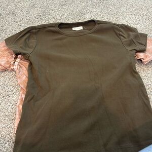 Olive green tee